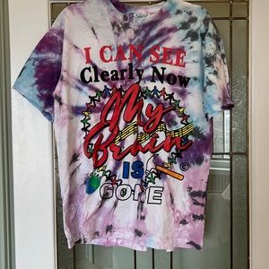 Tie dye graphic tee
